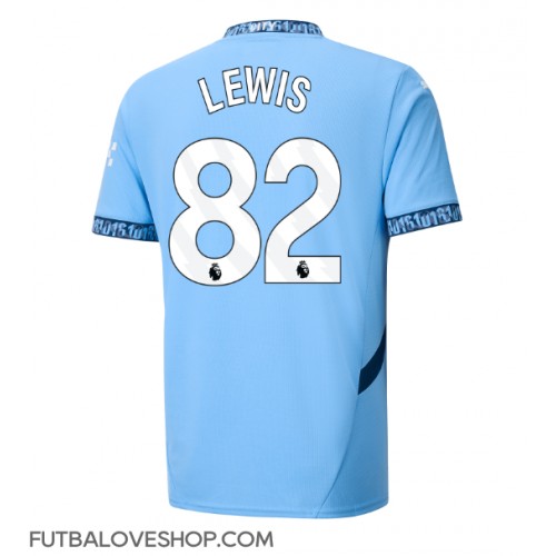 Dres Manchester City Rico Lewis #82 Domáci 2024-25 Krátky Rukáv